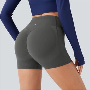 Halara UltraSculpt SoCinched High Waisted Scrunch Butt Lifting Biker Shorts XL